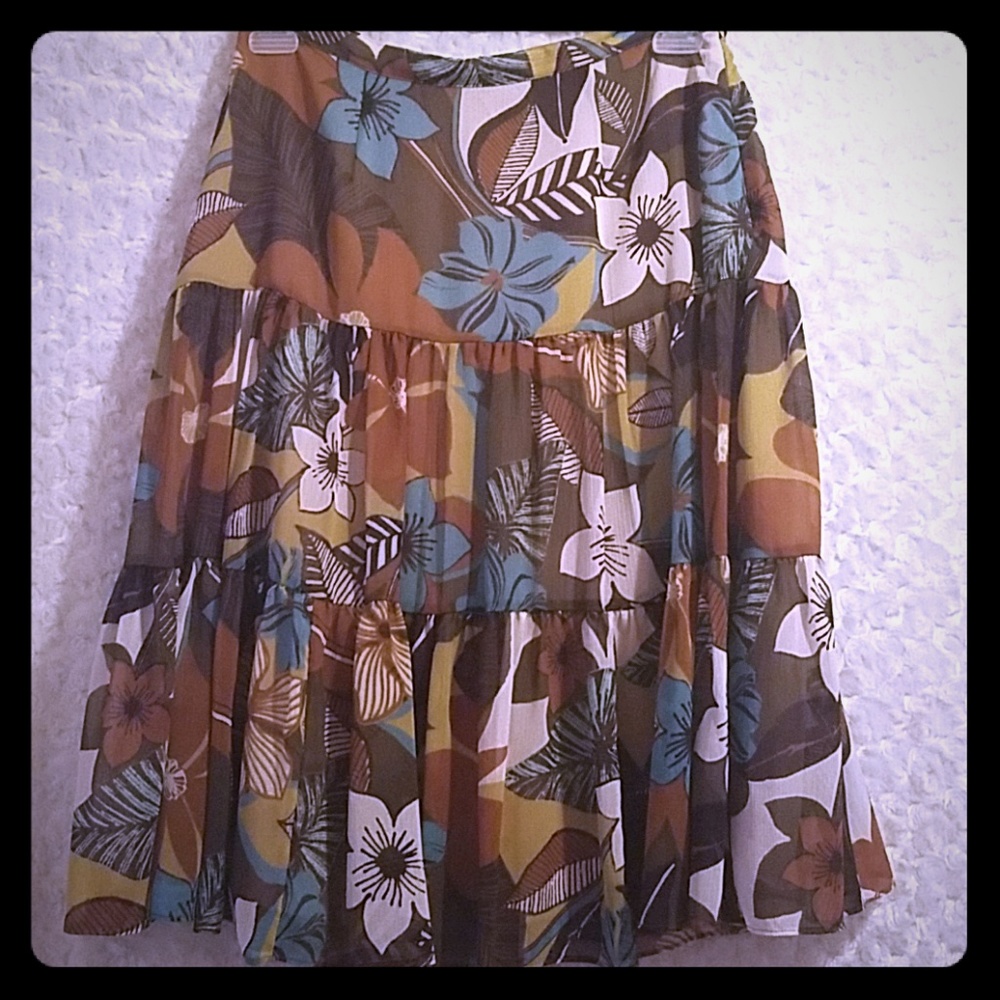 Nicole by Nicole Miller floral skirt